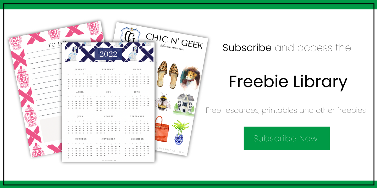 Freebies & Printables - Chic n’ Geek